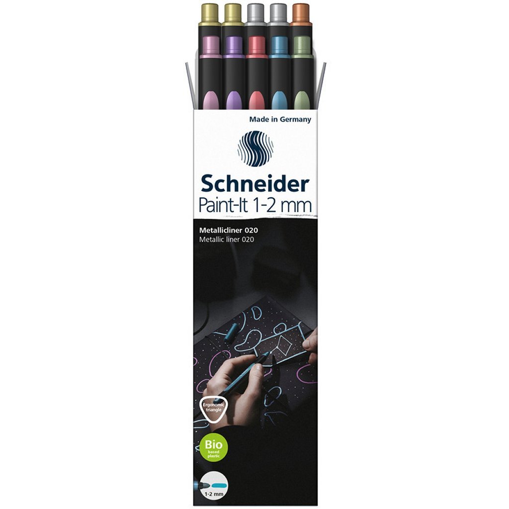 Schneider S-Ml02011503 Metallic Liner Paint-It 020 1-2Mm 10 Stuks Hobby + Knutselen Joy&Bloom