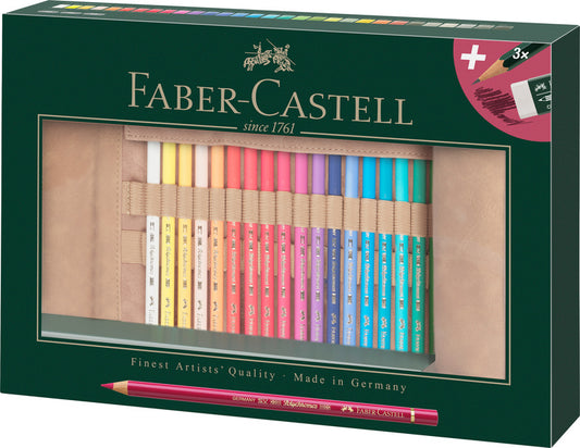 Faber Castell Fc-110030 Roletui Faber-Castell Polychromos Potloden 30 Stuks Default Title Kleurpotloden Joy&Bloom