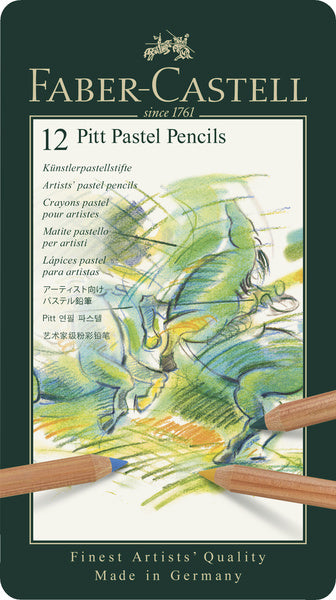 Faber Castell Fc-112112 Pastelpotlood Faber-Castell Pitt Metalen Etui A 12 Stuks Default Title Pastelpotloden Joy&Bloom