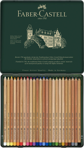 Faber Castell Fc-112124 Pastelpotlood Faber-Castell Pitt Metalen Etui A 24 Stuks Pastelpotloden Joy&Bloom