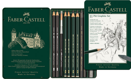 Faber Castell Fc-112972 Grafietset Faber-Castell Pitt 11-Delig Default Title Grafietpotloden Joy&Bloom