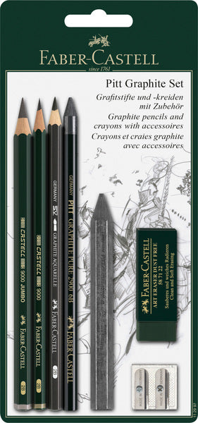 Faber Castell Fc-112997 Potloodset Faber-Castell Pitt Graphite 7-Delig Op Blister Default Title Tekenen Joy&Bloom