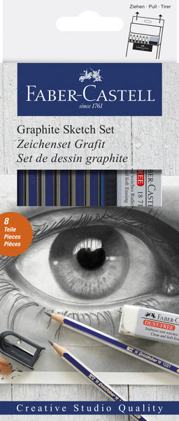 Faber Castell Fc-114000 Grafietset Faber-Castell Goldfaber 8-Delig Default Title Grafietpotloden Joy&Bloom