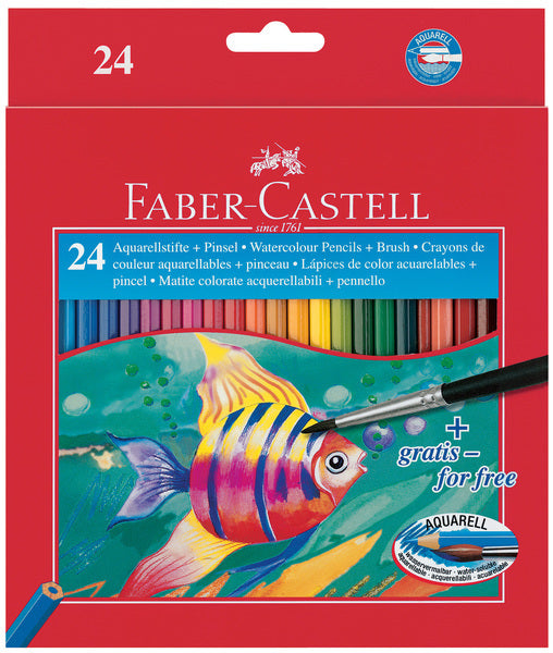 Faber Castell Fc-114425 Aquarelpotlood Faber-Castell Etui A 24 Stuks + Penseel Default Title Aquarelpotloden Joy&Bloom