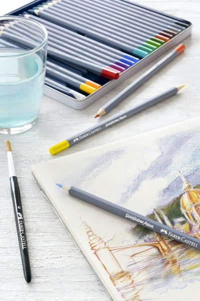 Faber Castell Fc-114612 Aquarelkleurpotlood Faber-Castell Goldfaber Etui 12 Stuks Aquarelpotloden Joy&Bloom