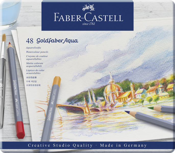 Faber Castell Fc-114648 Aquarelkleurpotlood Faber-Castell Goldfaber Etui 48 Stuks Default Title Aquarelpotloden Joy&Bloom
