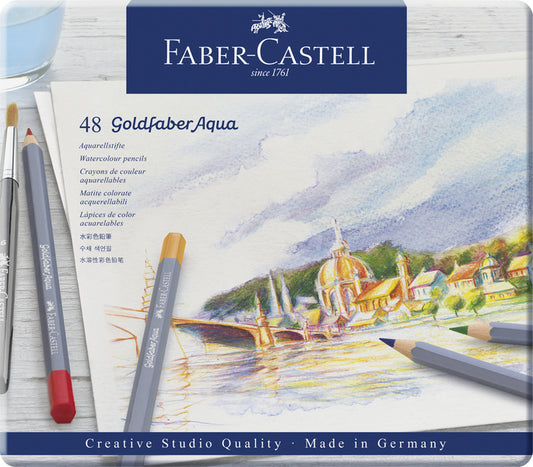 Faber Castell Fc-114648 Aquarelkleurpotlood Faber-Castell Goldfaber Etui 48 Stuks Default Title Aquarelpotloden Joy&Bloom