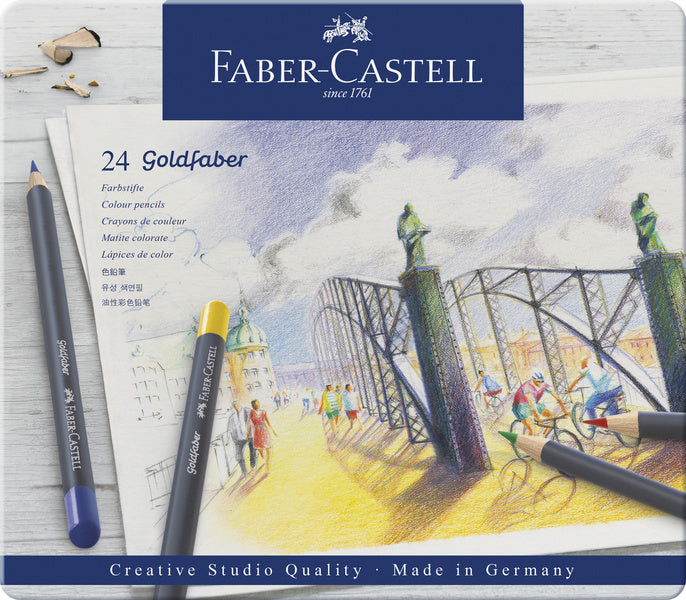 Faber Castell Fc-114724 Kleurpotlood Faber-Castell Goldfaber Etui À 24 Stuks Default Title Kleurpotloden Joy&Bloom