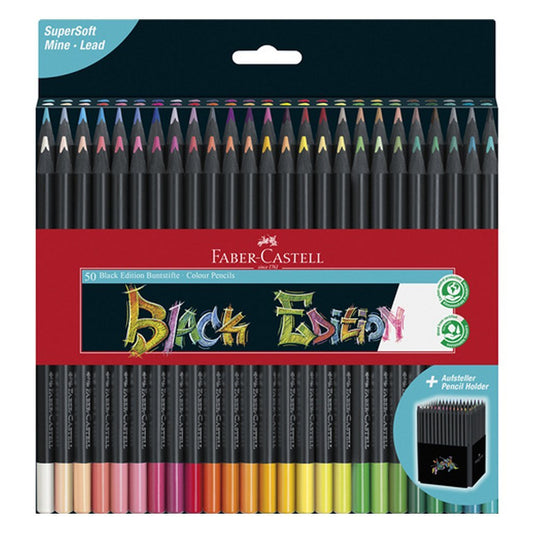 Faber Castell Fc-116450 Black Edition Kleurpotloden 50 Stuks Default Title Kleurpotloden Joy&Bloom