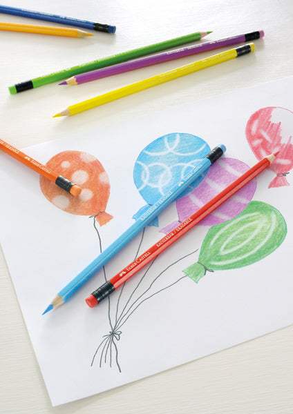 Faber Castell Fc-116612 Kleurpotlood Uitgumbaar Etui 12 Stuks Kleurpotloden Joy&Bloom