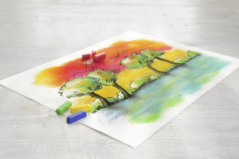 Faber Castell Fc-128224 Pastelkrijt Halve Lengte Etui À 24 Stuks Pastelkrijt Joy&Bloom