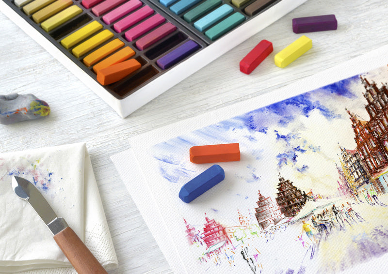 Faber Castell Fc-128272 Pastelkrijt Halve Lengte Etui À 72 Stuks Krijt Joy&Bloom
