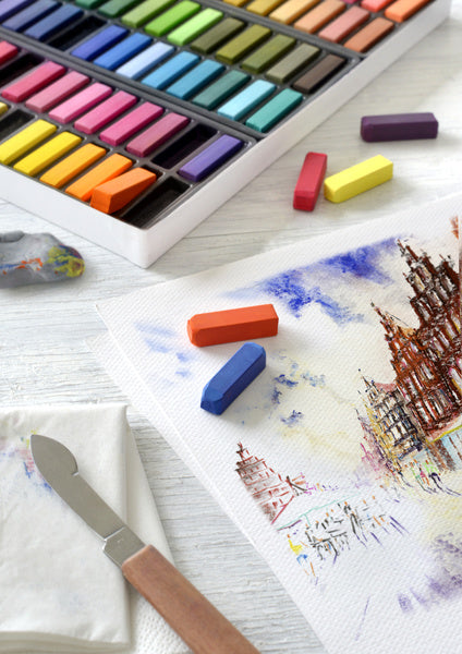 Faber Castell Fc-128272 Pastelkrijt Halve Lengte Etui À 72 Stuks Krijt Joy&Bloom