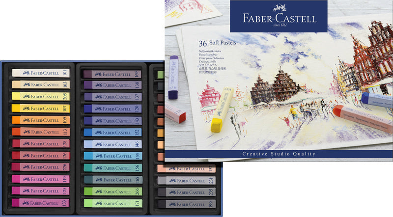 Faber Castell Fc-128336 Pastelkrijt Creative Studio Softpastel 36 Delig Etui Pastelkrijt Joy&Bloom