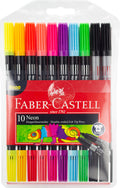 Faber Castell Fc-151109 Viltstiften Duo Neon Kleuren In Etui 10 Stuks Default Title Viltstiften Joy&Bloom