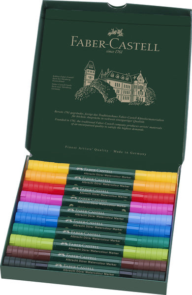Faber Castell Fc-160310 Aquarel Marker Albrecht Dürer Doos A 10 Stuks Aquarelpotloden Joy&Bloom