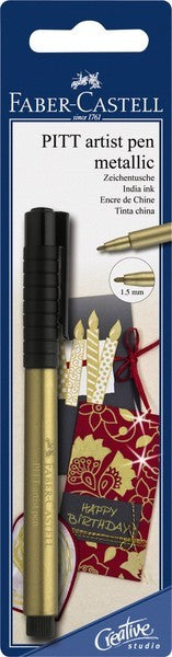 Faber Castell Fc-167397 Tekenstift Pitt Artist Pen 250 Gold Default Title Tekenen Joy&Bloom
