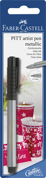 Faber Castell Fc-167398 Tekenstift Pitt Artist Pen 251 Zilver Default Title Tekenen Joy&Bloom