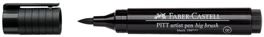 Faber Castell Fc-167699 Tekenstift Pitt Artist Pen Big Brush 199 Zwart Default Title Tekenen Joy&Bloom
