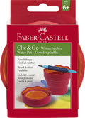 Faber Castell Fc-181517 Watercup Clic &Amp; Go Roze/Oranje Default Title Schilderen Joy&Bloom