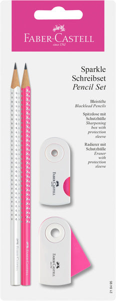 Faber Castell Fc-218495 Schrijfset Faber-Castell Sparkle Wit/Roze Default Title Schrijfsets Joy&Bloom