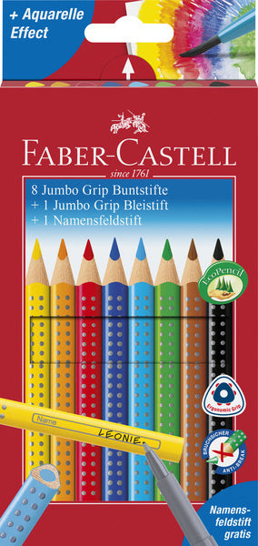 Faber Castell Fc-280921 Kleurpotlood Faber-Castell Jumbo Grip Promotieset 8 + 1 + 1 Default Title Kleurpotloden Joy&Bloom
