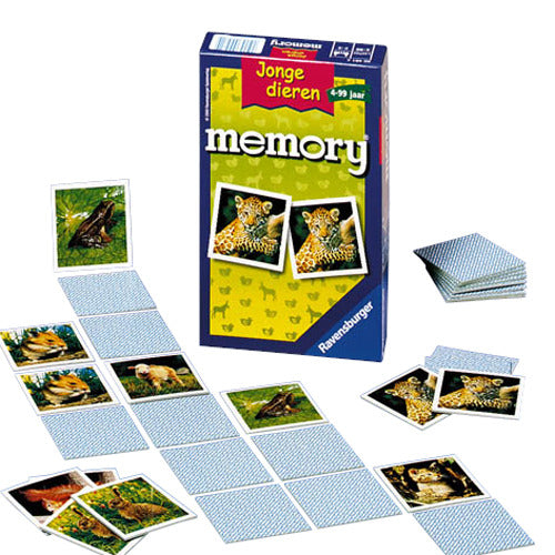Ravensburger Spel Memory Jonge Dieren Pocket Default Title Memospellen Joy&Bloom