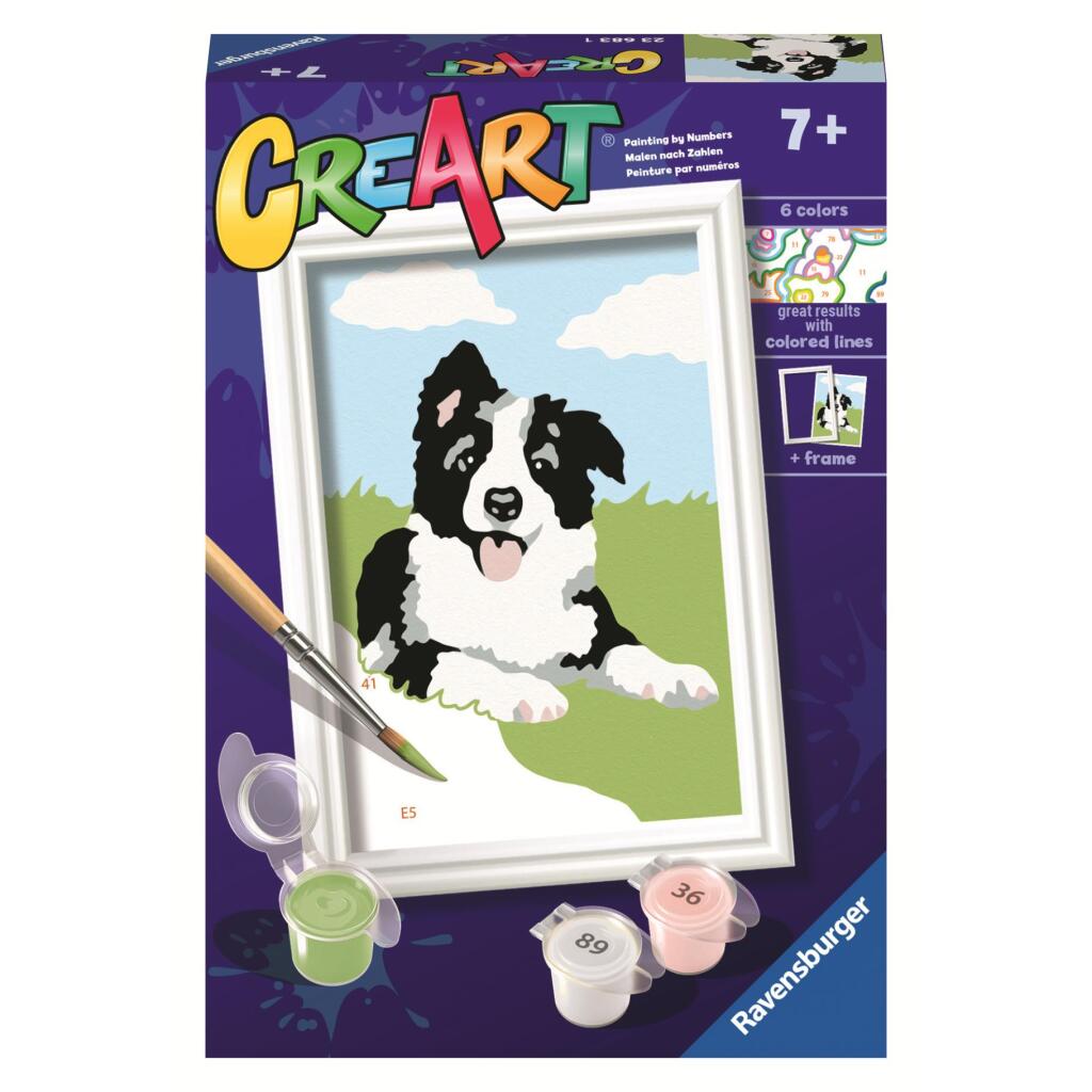Ravensburger Creart Schilderen Op Nummer Border Collie Default Title Schilderen Joy&Bloom