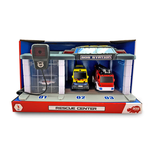 Dickie Toys Garage Rescue Center + Licht En Geluid Default Title Auto's & Voertuigen Joy&Bloom