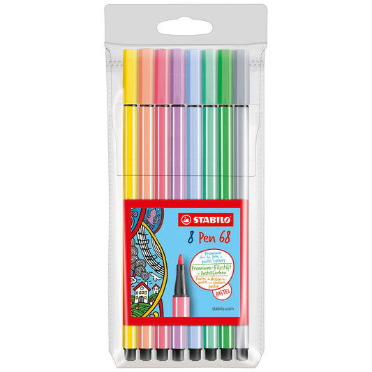 Stabilo Pen 68 Etui 8 Stuks Default Title Stabilo Pennen Joy&Bloom