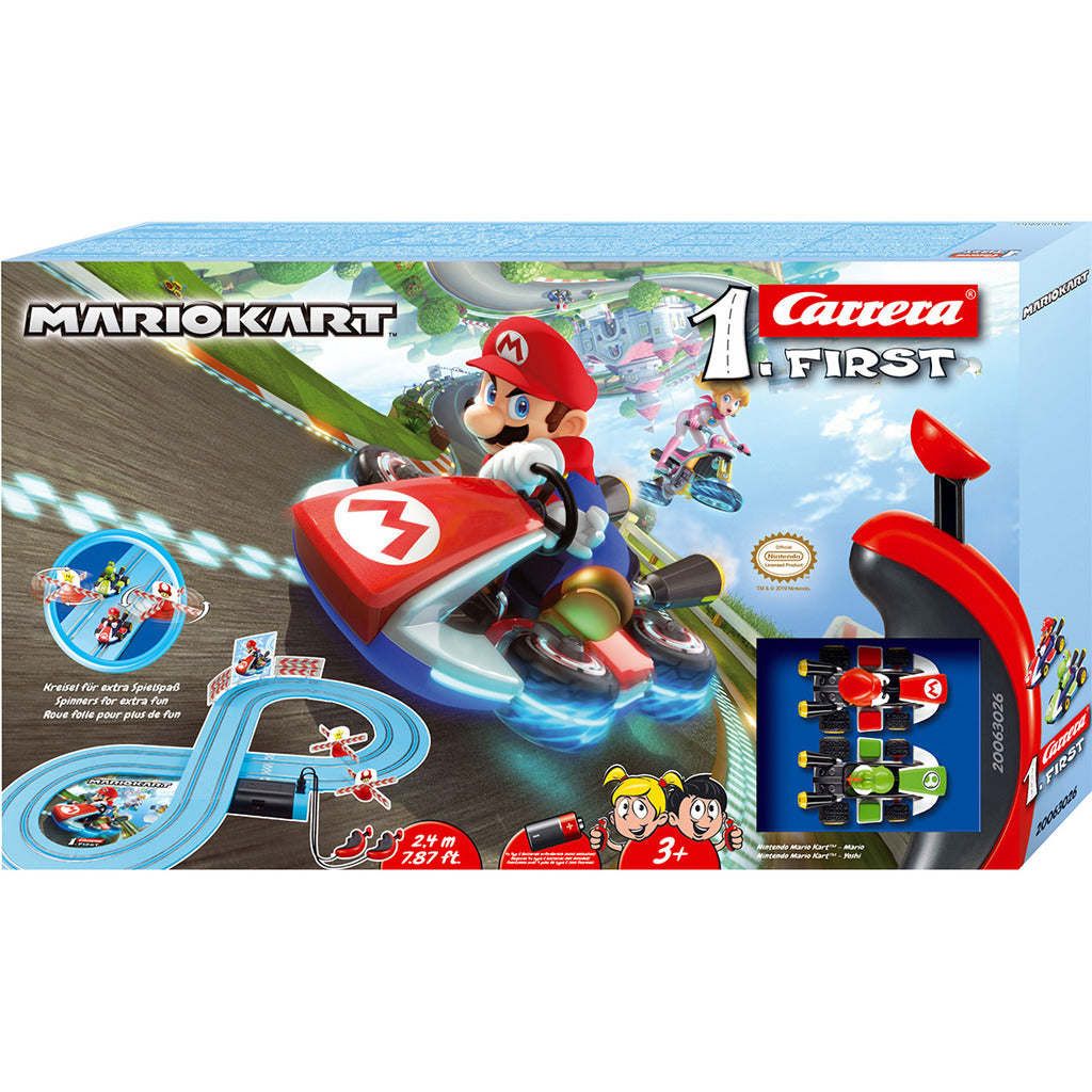 Carrera First Mariokart Racebaan + 2 Auto's En 2 Controllers 240 Cm Racebanen Joy&Bloom