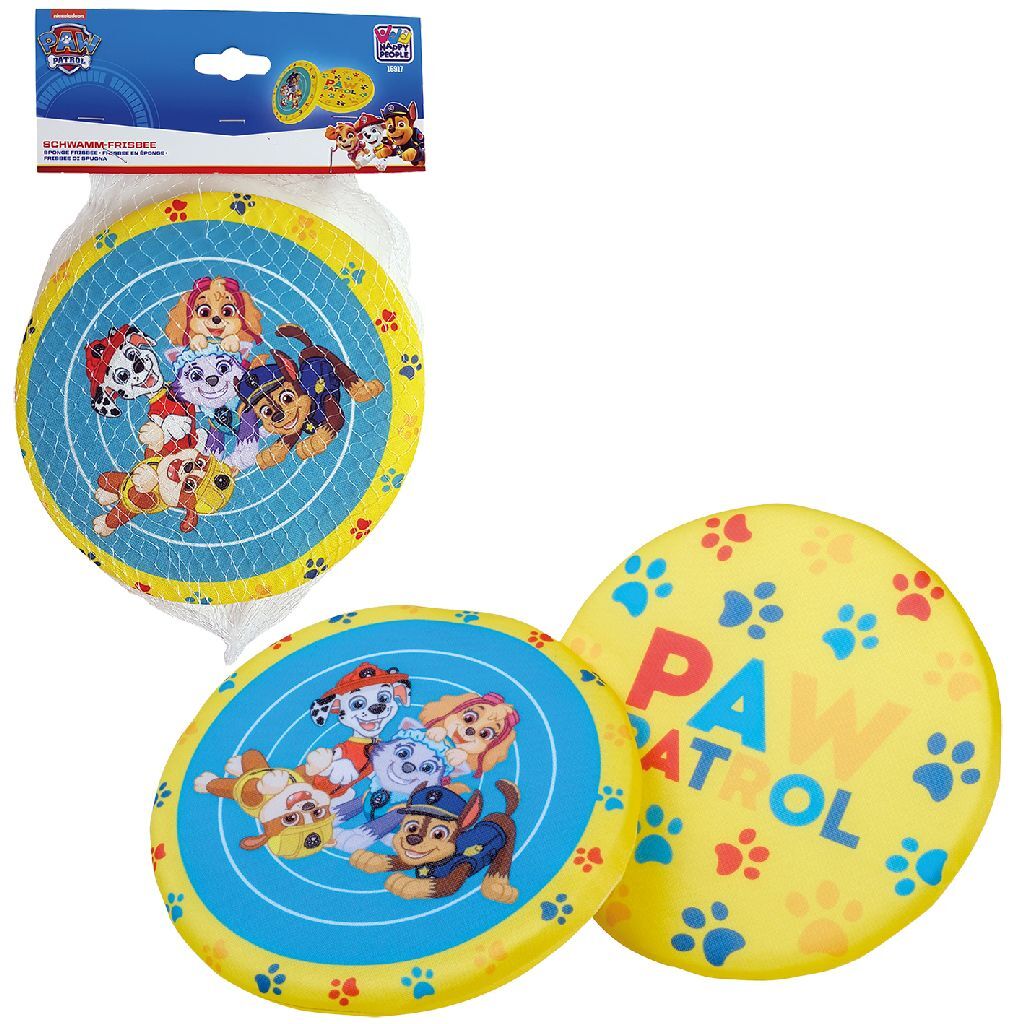 Paw Patrol Spons Frisbee 19 Cm Geel/Blauw Default Title Zomerpret/Waterpret Joy&Bloom