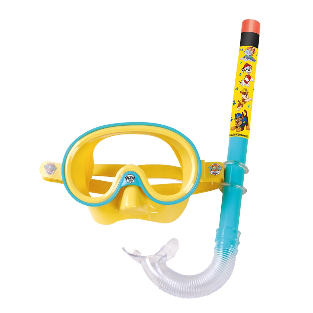 Paw Patrol Kinder Snorkelset Blauw/Geel Duikbril + Zwembril + Snorkel Joy&Bloom