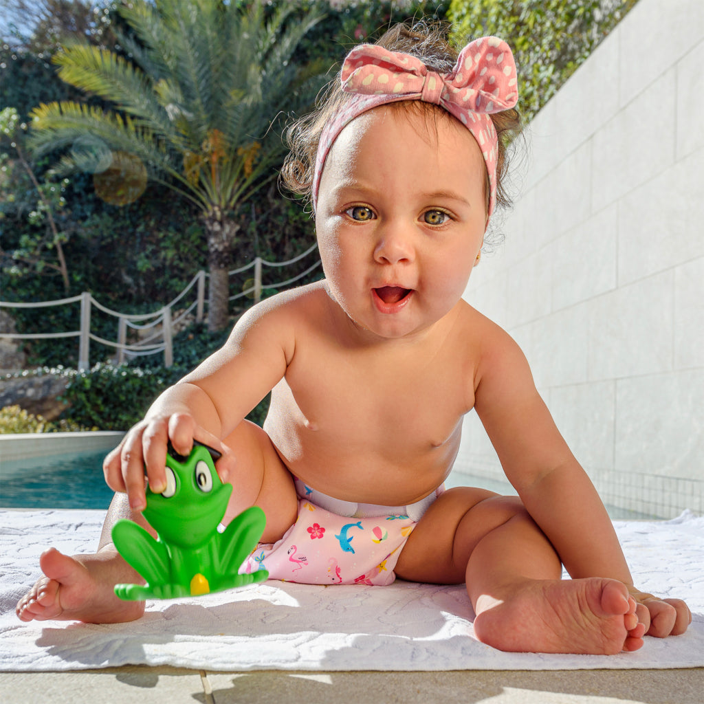 Freds Swim Academy Wasbare Zwemluier Zeemeermin Maat 2 9-16 Kg Roze Zwemluiers Joy&Bloom
