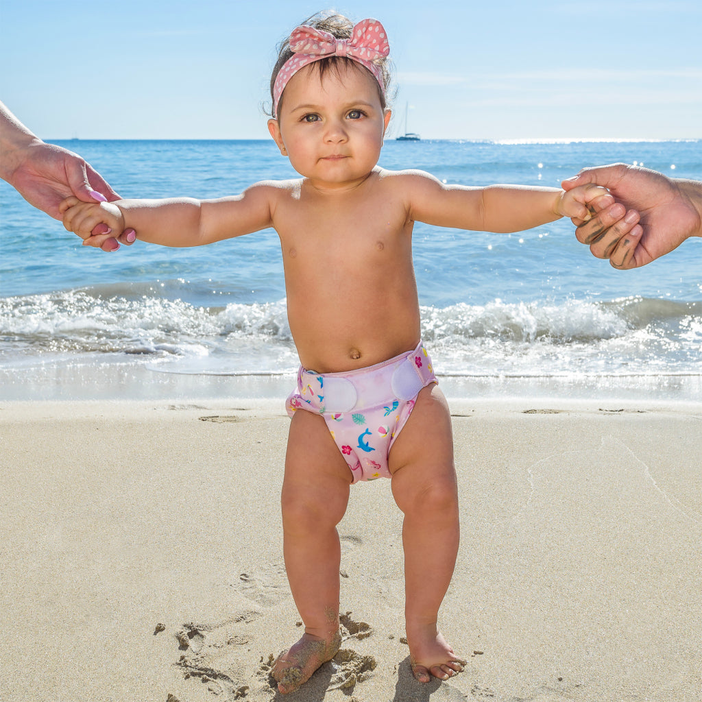 Freds Swim Academy Wasbare Zwemluier Zeemeermin Maat 2 9-16 Kg Roze Zwemluiers Joy&Bloom