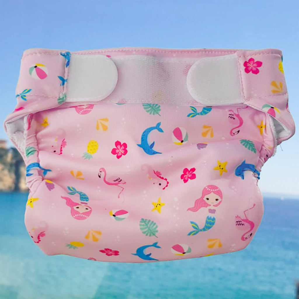 Freds Swim Academy Wasbare Zwemluier Zeemeermin Maat 2 9-16 Kg Roze Zwemluiers Joy&Bloom