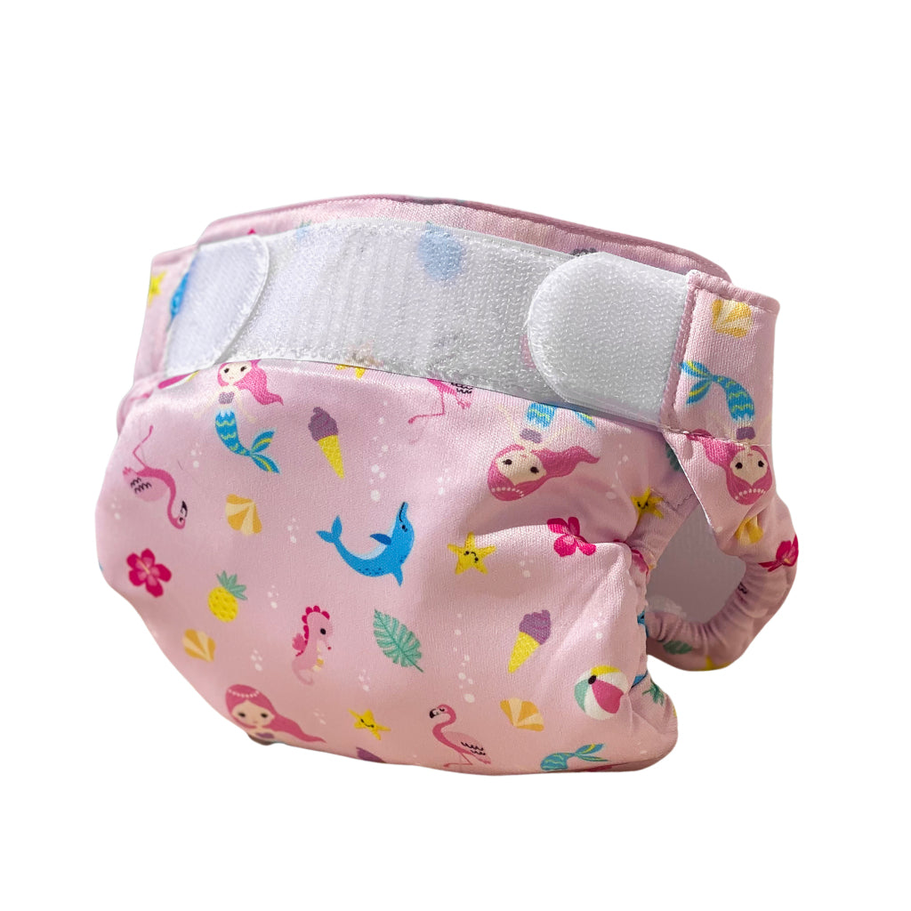 Freds Swim Academy Wasbare Zwemluier Zeemeermin Maat 1 4-9 Kg Roze Zwemluiers Joy&Bloom