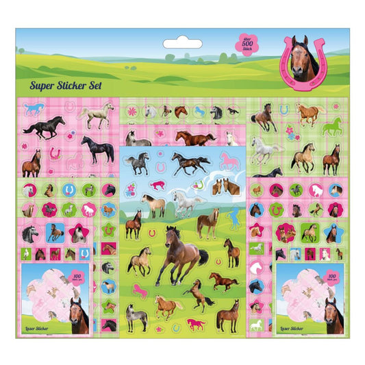 Basic Stickerset Paarden 500+ Default Title Stickerboeken + Sets Joy&Bloom