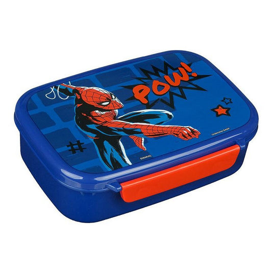 Spiderman Lunchbox Blauw/Rood Default Title Schoollunch Joy&Bloom