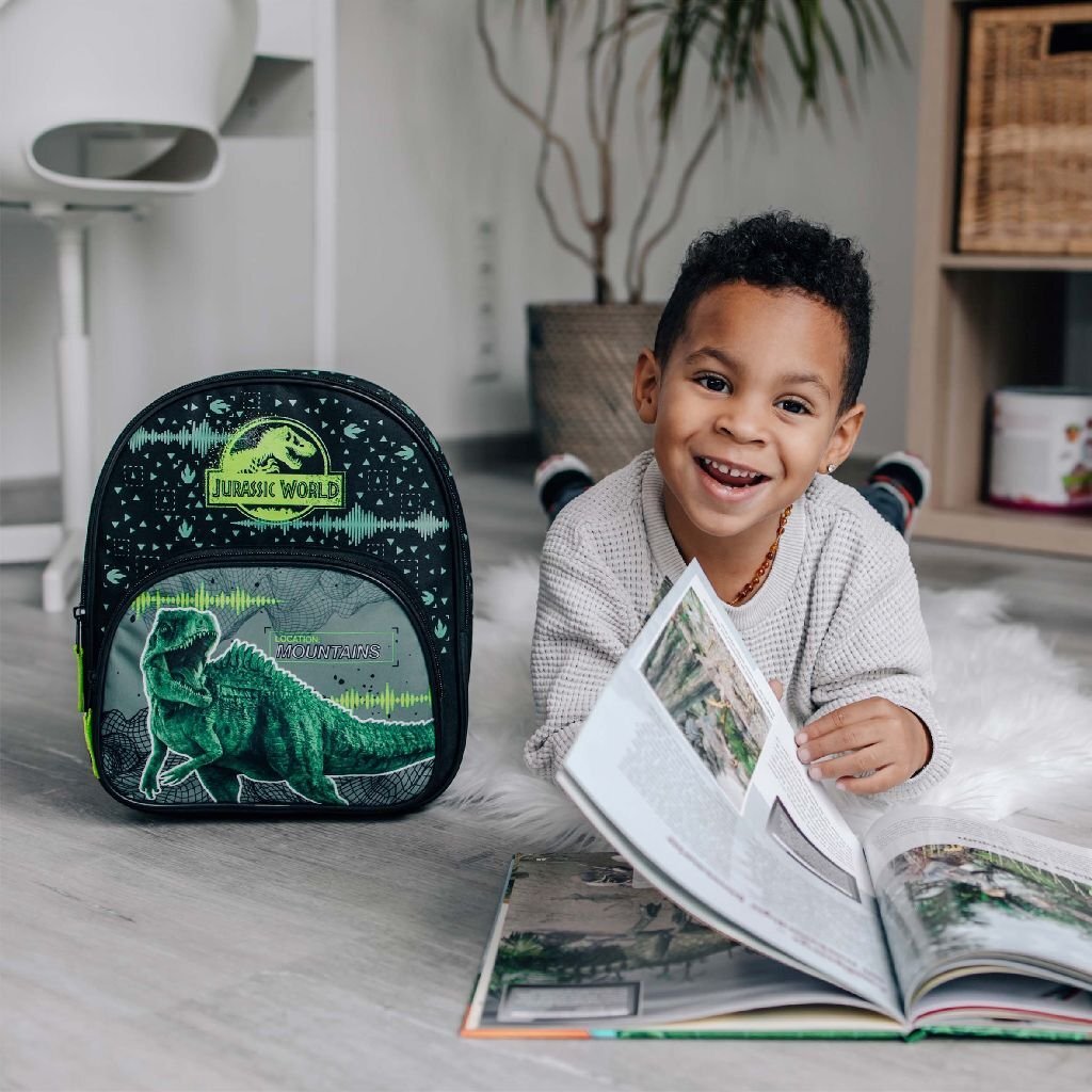 Overige Merken Jurassic World Rugtas 30.5X25.5X10 Cm Zwart/Groen Rugzakken en Tassen Joy&Bloom