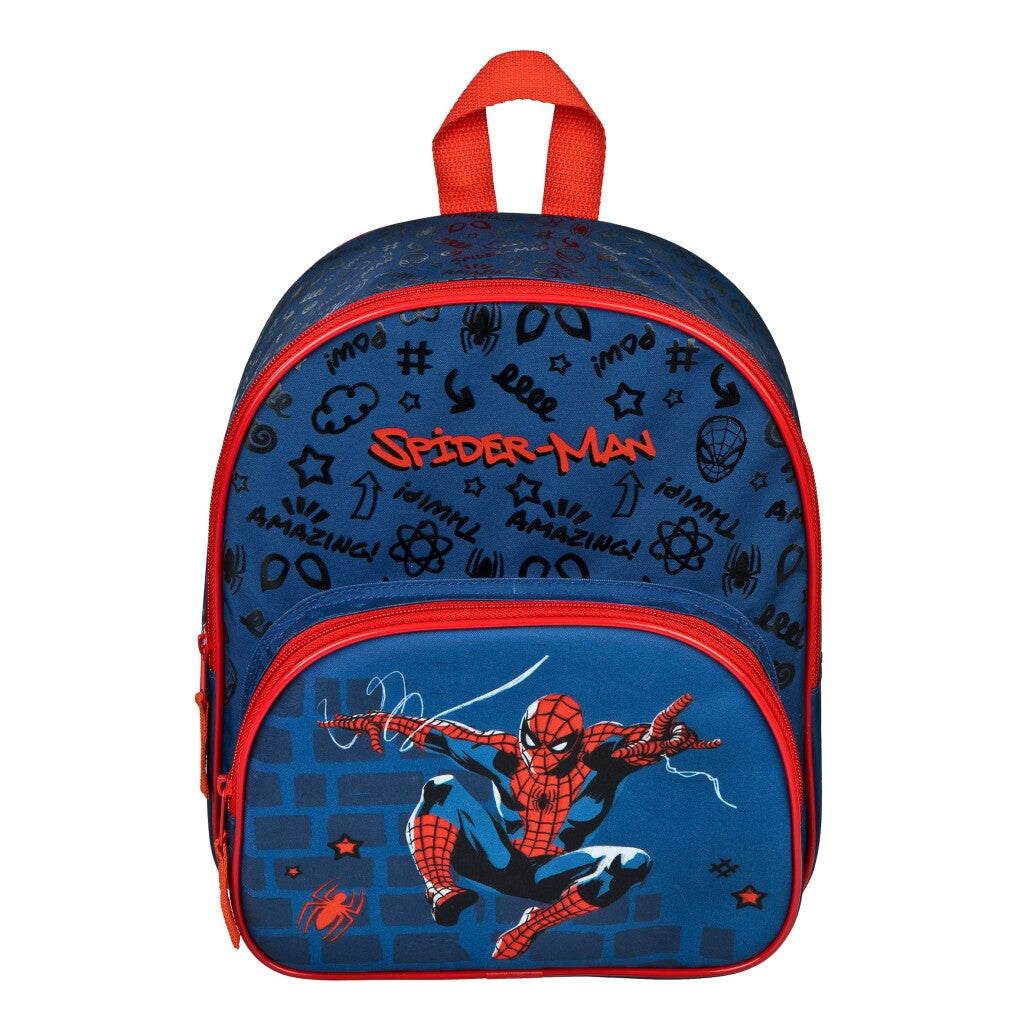 Spiderman Rugtas 30X25X10 Cm Blauw/Rood Default Title Rugzakken en Tassen Joy&Bloom