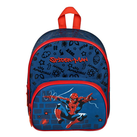 Spiderman Rugtas 30X25X10 Cm Blauw/Rood Default Title Rugzakken en Tassen Joy&Bloom