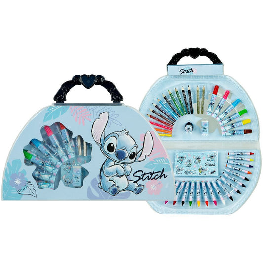 Disney Stitch Kleurkoffer 51-Delig Default Title Kleursets Joy&Bloom