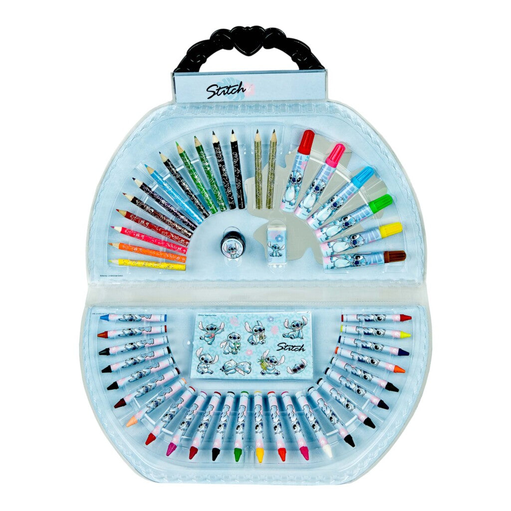 Disney Stitch Kleurkoffer 51-Delig Kleursets Joy&Bloom
