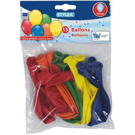 Stylex Helium Ballonnen 75 Cm 15 Stuks Default Title Ballonnen Joy&Bloom