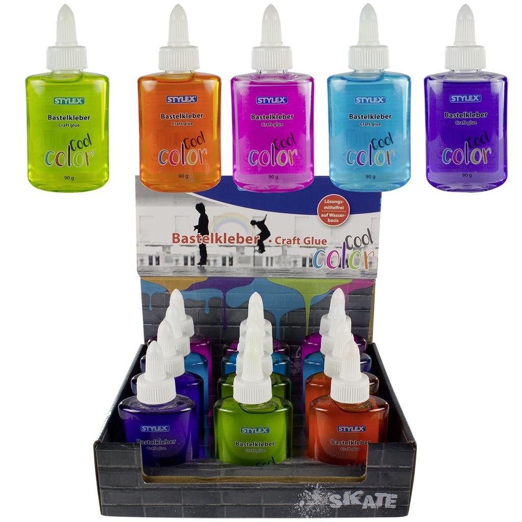 Stylex Gekleurde Hobbylijm 90 Gr Default Title Hobby + Knutselen Joy&Bloom