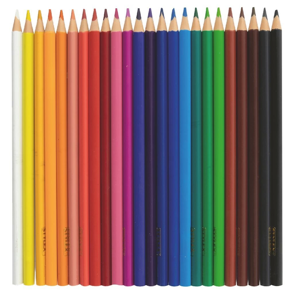 Stylex Driehoekige Kleurpotloden 24 Kleuren Kleurpotloden Joy&Bloom