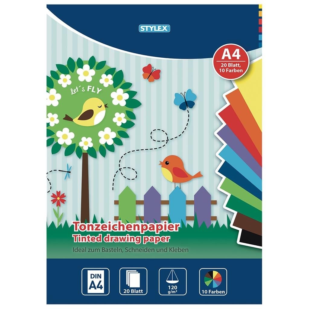 Stylex Hobby Papier A4 10 Kleuren 20 Stuks Default Title Hobby + Knutselen Joy&Bloom