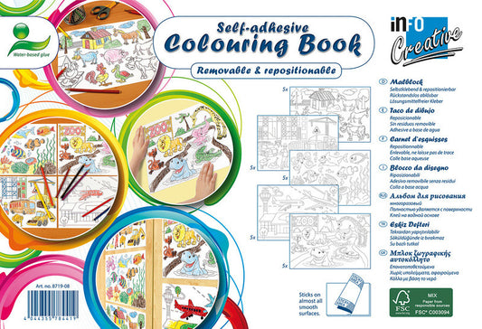 Info Notes In-8719-08 Kleurboek 300Mm X 200Mm Colouring Book Default Title Kleurboeken Joy&Bloom