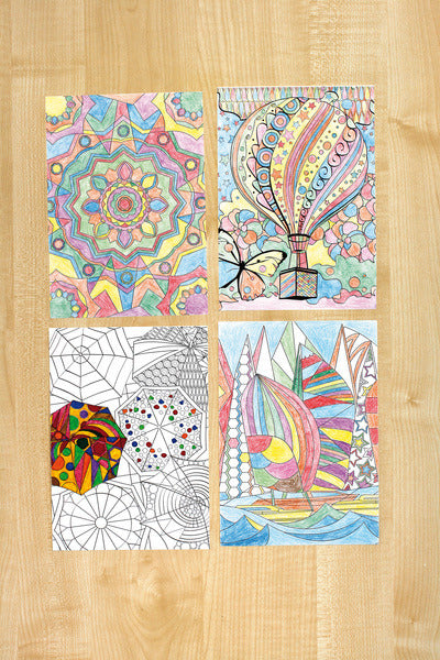 Info Notes In-8722-08 Creative Kleurvel A5 Colour & Relax Voor Volwassenen Kleurboeken Joy&Bloom
